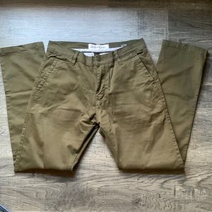 NEW olive green chinos